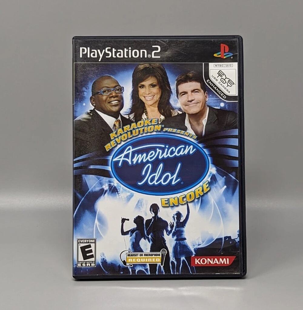Karaoke Revolution American Idol PS2 PlayStation 2 Replacement Case & Manual